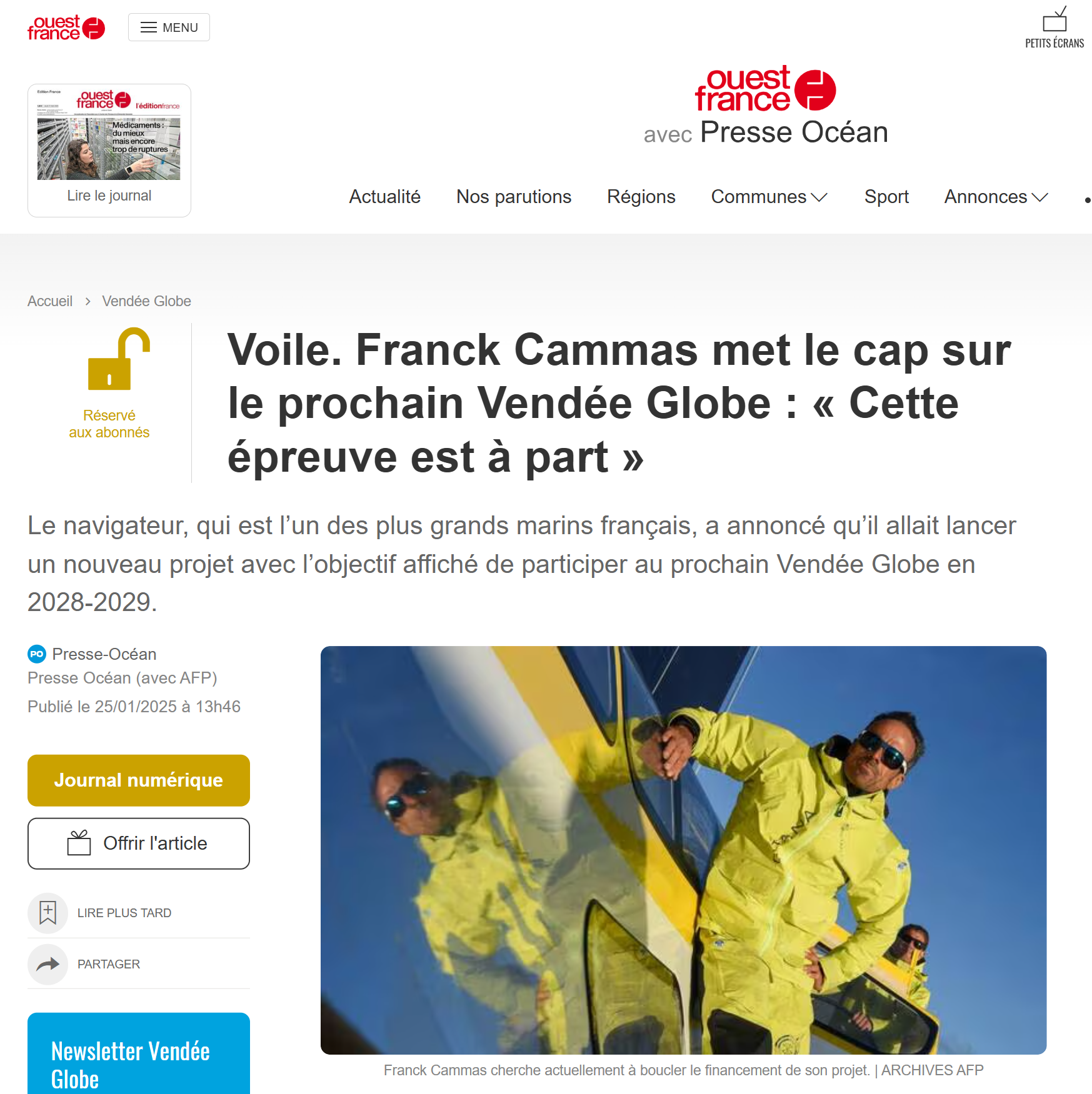 Ouest France 25/01/2025